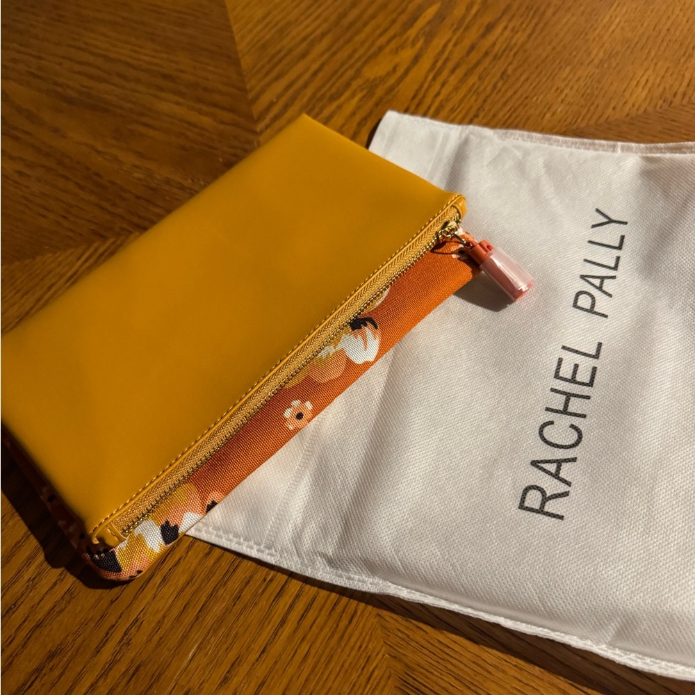 *BRAND NEW* Rachel Pally Foldover Reversible Yellow Wristlet Clutch